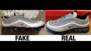 How To Spot Fake Nike Air VaporMax 97 Sneakers  Trainers Authentic vs Replica Comparison [upl. by Hyo]