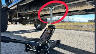 Why A Floor Jack Extension Kit Is A Must Have For Lifted Vehicles Read Description Notes [upl. by Redvers803]