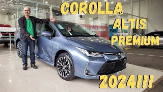 NOVO COROLLA ALTIS PREMIUM 2024 FICOU MAIS ECONÔMICO [upl. by Nosauq40]