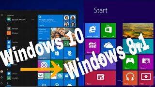 How to downgrade windows 10 pro to windows 81 pro easy process [upl. by Smaj]