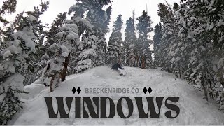 WINDOWS at BRECKENRIDGE ski resort POV [upl. by Ahsinrats377]