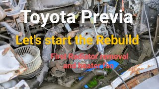 Toyota Previa starting the rebuild [upl. by Faustena]