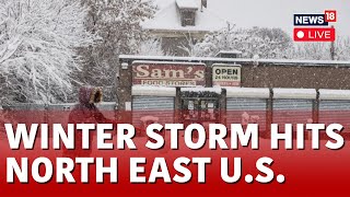 US Winter Storm LIVE  Northeastern Us Braces For Winter Storm Travel Chaos Concerns Rise  N18L [upl. by Heater513]