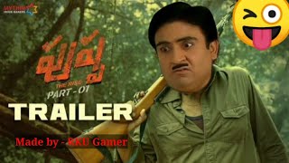 jethalal as pushpa  jetha as pushpa raj  pushpa movie spoof  jethalal ft Pushpa  puspa parody [upl. by Seow]