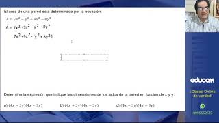 EAES Matemáticas  Determine la expresión [upl. by Acessej]