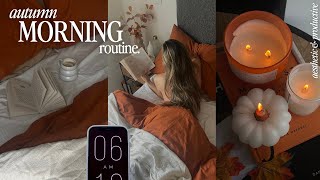 6am fall morning routine 🍂🕯a cosy amp productive morning with me aesthetic [upl. by Brader]