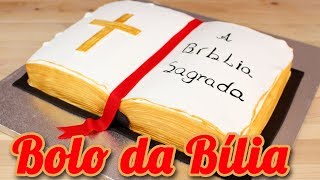 Bolo da Bíblia Sagrada  Como Fazer Bolo da Bíblia Sagrada em Pasta Americana  Cakepedia [upl. by Birkle]