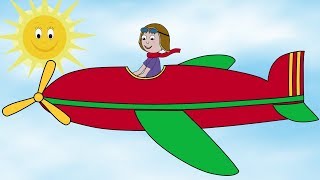 Im Flying In My Plane Nursery Rhyme for Babies and Toddlers from Sing and Learn [upl. by Hadeehsar]