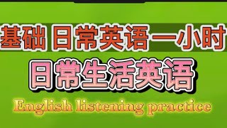 学英语会话日常用语英语口语系列学英语每日一小时英语沉浸式训练自然掌握英语收藏反复听读练习 [upl. by Ecirtemed]