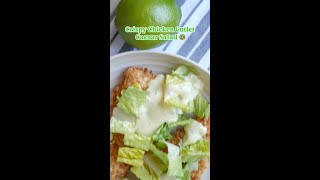 Crispy Chicken Cutlet Ceasar Salad [upl. by Ydurt]