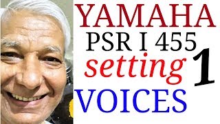 YAMAHA PSR i 455  SETTING VOICE FUNCTIONS  REVIEW INDIAN TONES Part ONE  HINDI DEMO [upl. by Rushing516]