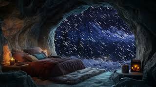 Relax In A Cozy Winter Cave 😴  Winter Ambience  No Ads during Video  3 hours [upl. by Nalad]