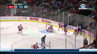 Pavel Datsyuk against Vancouver Canucks 30102013 Full Shifts [upl. by Ahsikit]