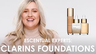 Escentual Experts Guide to Clarins Best Foundation To Match Your Clarins Skincare [upl. by Purse]