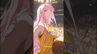 anime girls in lakers jersey 「AMVEDIT」 「BAKETBALLANIME」 animegirls animeamvwaifubasketball [upl. by Aeki]