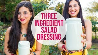 3Ingredient Dressing for Easy Weekly Meal Prep  FullyRaw Vegan [upl. by Aeli485]