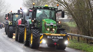 MY FIRST TRACTOR RUN WITH THE JOHN DEERE 6155R  Ollys Farm [upl. by Nodgnal]