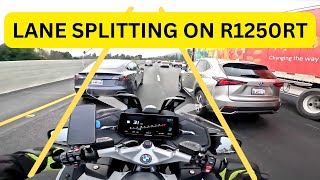 Can a BMW R1250RT Really Lane Split [upl. by Kutzer]