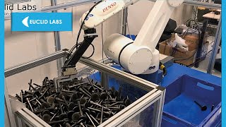 Random binpicking with denso robot by Euclid Labs [upl. by Seravaj]