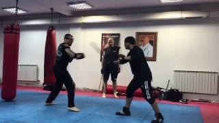 Free sparing with One of the best knifeampescrima fighters Guro Roger Agbulos BIG honour [upl. by Martsen]