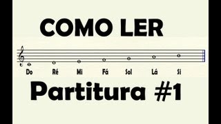 Como ler Partitura 1 Tutorial  Aula de PianoTeclado [upl. by Ahseiuqal866]