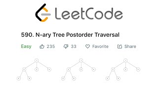 LeetCode Nary Tree Postorder Traversal Solution Explained  Java [upl. by Seagrave521]