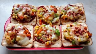 Biscuit canapes Cream crackers pizza [upl. by Ocana]