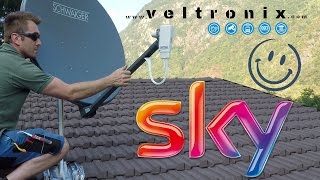 Come montare un antenna parabolica per MySky sul tetto  Soluzione per problemi di ricezione [upl. by Bellew]