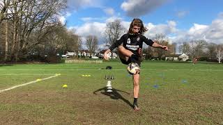 Individual Football Training 4 I Juggling Agility Ball Mastery Dribbling and First Touch [upl. by Landon540]