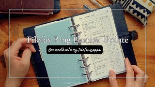 One month with my Filofax Personal  April update Adding wellness log and commonplace section [upl. by Peppy]