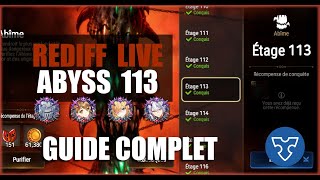 Abyss floor 113  guide FR  Gear Epic Seven  rediff live Twitch [upl. by Yrrab]