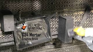 C34 Mortar Installation  Allied Mineral Products [upl. by Akiner]