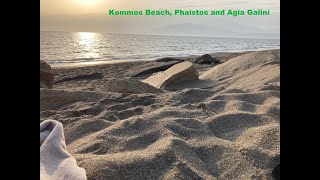 Kommos Beach Phaistos and Agia Galini Crete Greece [upl. by Jeffries284]