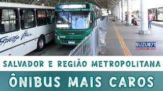 Ônibus mais caros em Salvador e na região metropolitana 2022 [upl. by Ayikin]