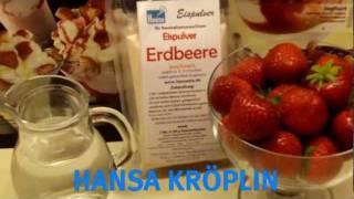 Erdbeer Eis mit frischen Erdbeeren [upl. by Mina846]