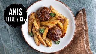 OldFashioned Greek Burgers  Biftekia  Akis Petretzikis [upl. by Eillah]