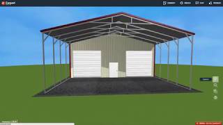 30 x 51 Metal Garage with Roof Extension  Carport Central [upl. by Blaise]