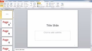 Add Page Numbers in PowerPoint Slides and Notes Pages [upl. by Nwahsud799]