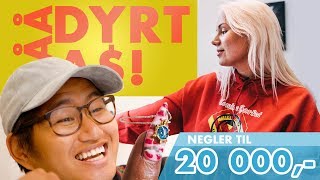 NEGLER TIL 20 000 SPENN  Såå dyrt as  Med Tomine Harket [upl. by Ridglea]