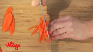 Learn How Now How to Julienne Vegetables [upl. by Nnylamme]