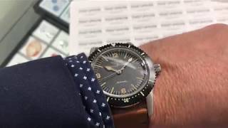 Longines Heritage Skin Diver miesten rannekello L28224562 [upl. by Einobe]