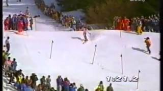 Alberto Tomba wins slalom Wengen 1992 [upl. by Drye]