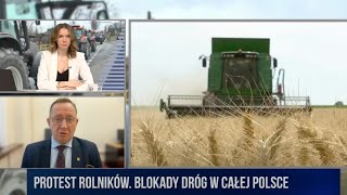 Protest Rolników Blokady dróg w całej Polsce  R Telus  Polska Na Dzień Dobry [upl. by Naginarb]