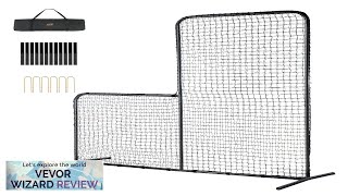 VEVOR L Screen Baseball for Batting Cage 7x7 ft Baseball Softball Safety Review [upl. by Ludwig960]