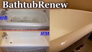 Bathtub Renew Reglazing Refinishing Porcelain Resurfacing [upl. by Assirod]