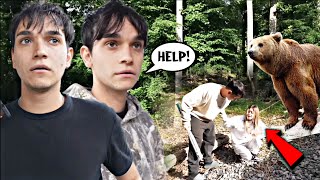 Lucas and Marcus  We Were Assaulted By A Wild Bear  Dobre Brothers [upl. by Farant]