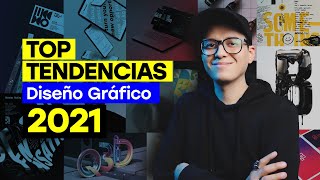 👉Conoce las Tendencias de DISEÑO Gráfico del 2021 💥TOP 10  BONUS⚡️ [upl. by Merdith]