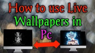 How to use Live Wallpapers in Windows PC HINDI  DesktopHut [upl. by Assirk]