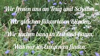 Hermann Hesse  Gedicht Wir leben hin [upl. by Zug45]