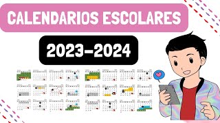 ESTOS SON LOS CALENDARIOS PARA EL CICLO ESCOLAR 20232024 [upl. by Stormi]